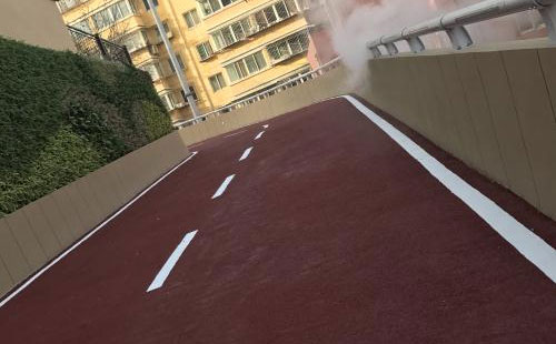 阿合奇彩色路面